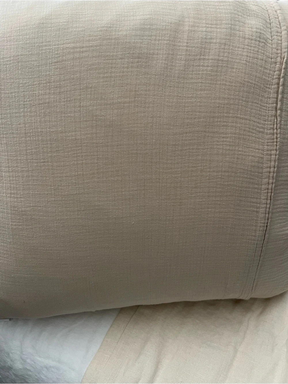 Pottery Barn- Set of 2  - 26x26 Euro Gauze Cotton /Polyester Batting. Two toned!